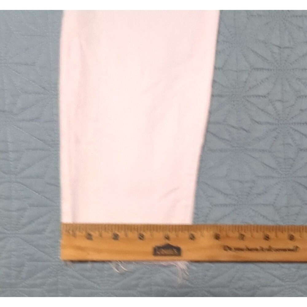 J. Crew 10" High Rise Toothpick Jeans White Sz 27 Preppy Stretch Ankle Length - Picture 12 of 12